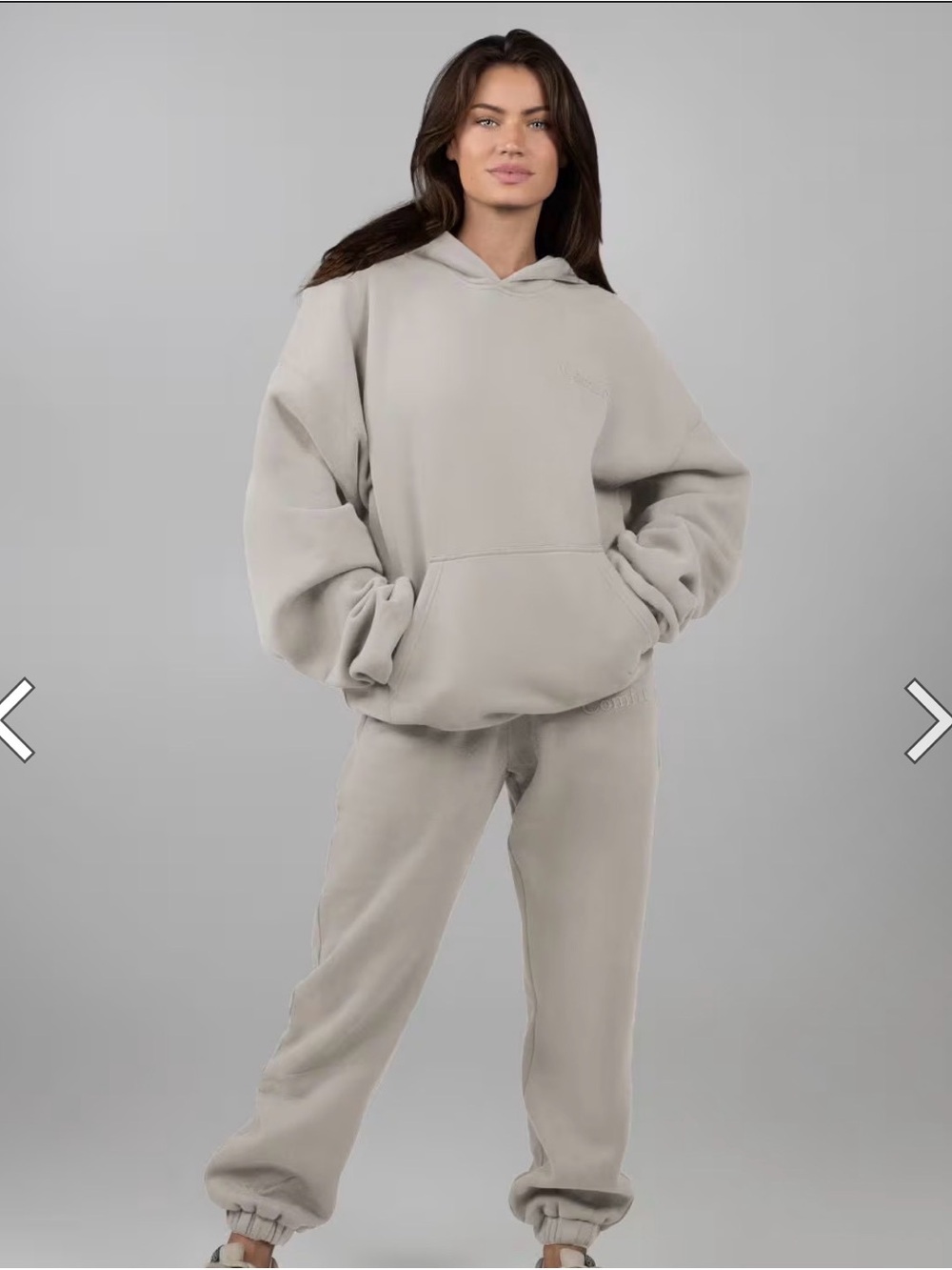 Comfrt Women's Relaxed Hoodie in Taupe